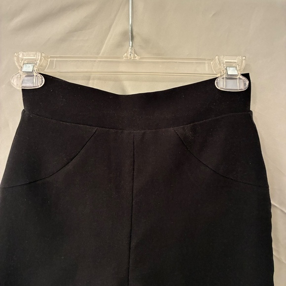 Elle Askari Black High Waist Back Zip Cigarette Rayon Pant Size S Fits Lk XS EUC - Picture 2 of 9